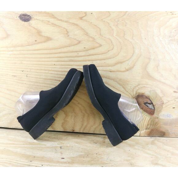 Taryn Rose Shoes Womens 9.5 Black Stretch Slip On Loafers 40 Italy - Picture 5 of 9